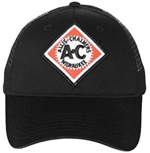 Baseball Caps Allis Chalmers Hat with Vintage AC Logo- Black Mesh - CA1274J3Y81