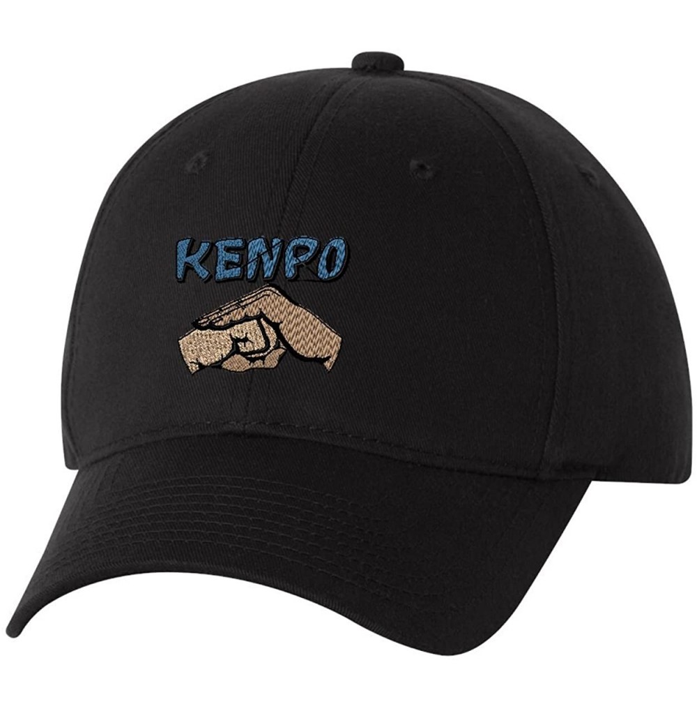 Baseball Caps Kenpo Custom Personalized Embroidery Embroidered Hat Cap - Black - C012N432BR8