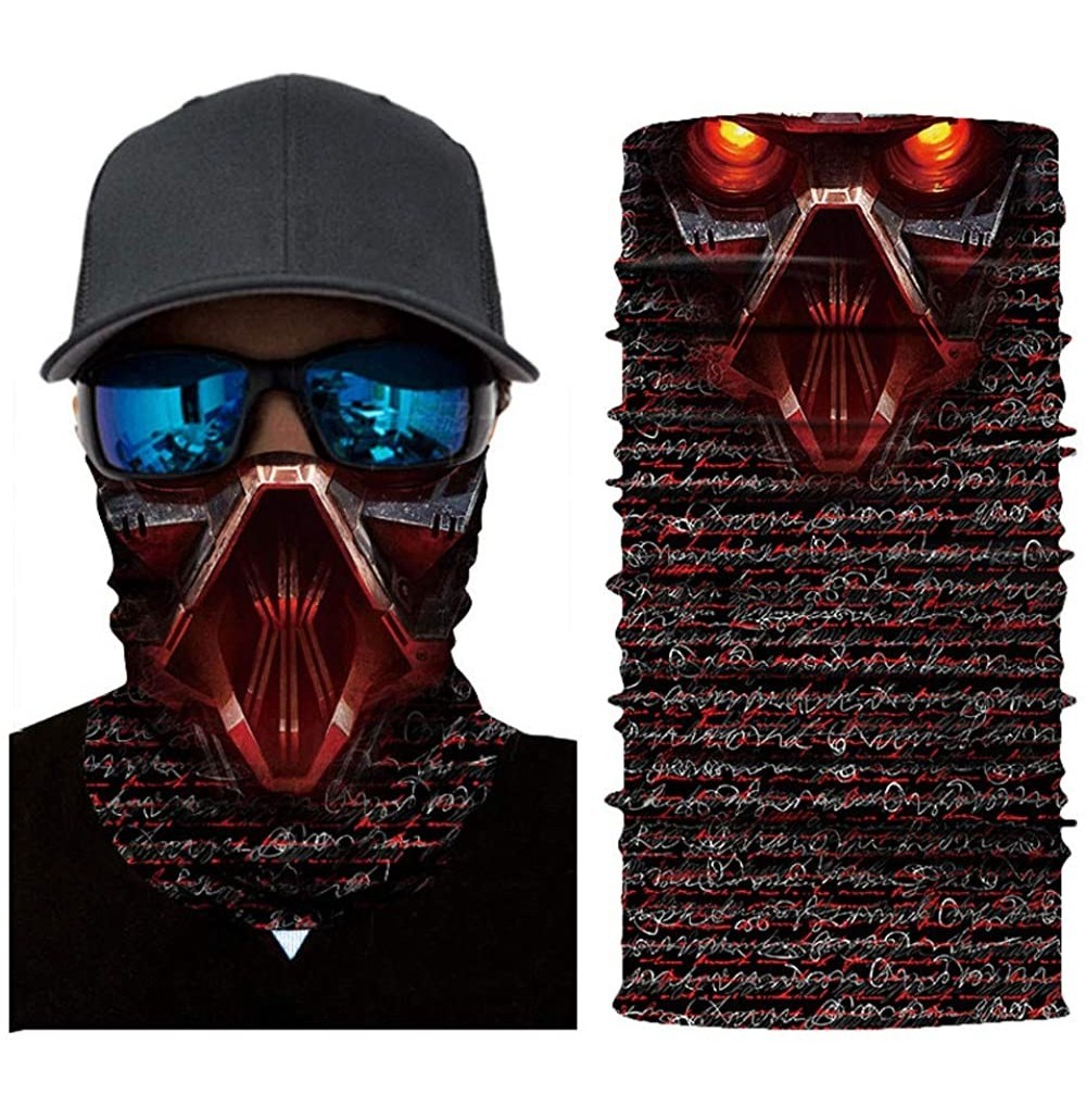 Balaclavas Skull Face Mask- Rave Bandana- Neck Gaiter- Scarf- Summer Balaclava for Dust Wind UV Protection - Ssd - CF198SL7T7O