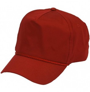 Baseball Caps Cotton Twill Golf Cap - Garnet - C91126W39HD