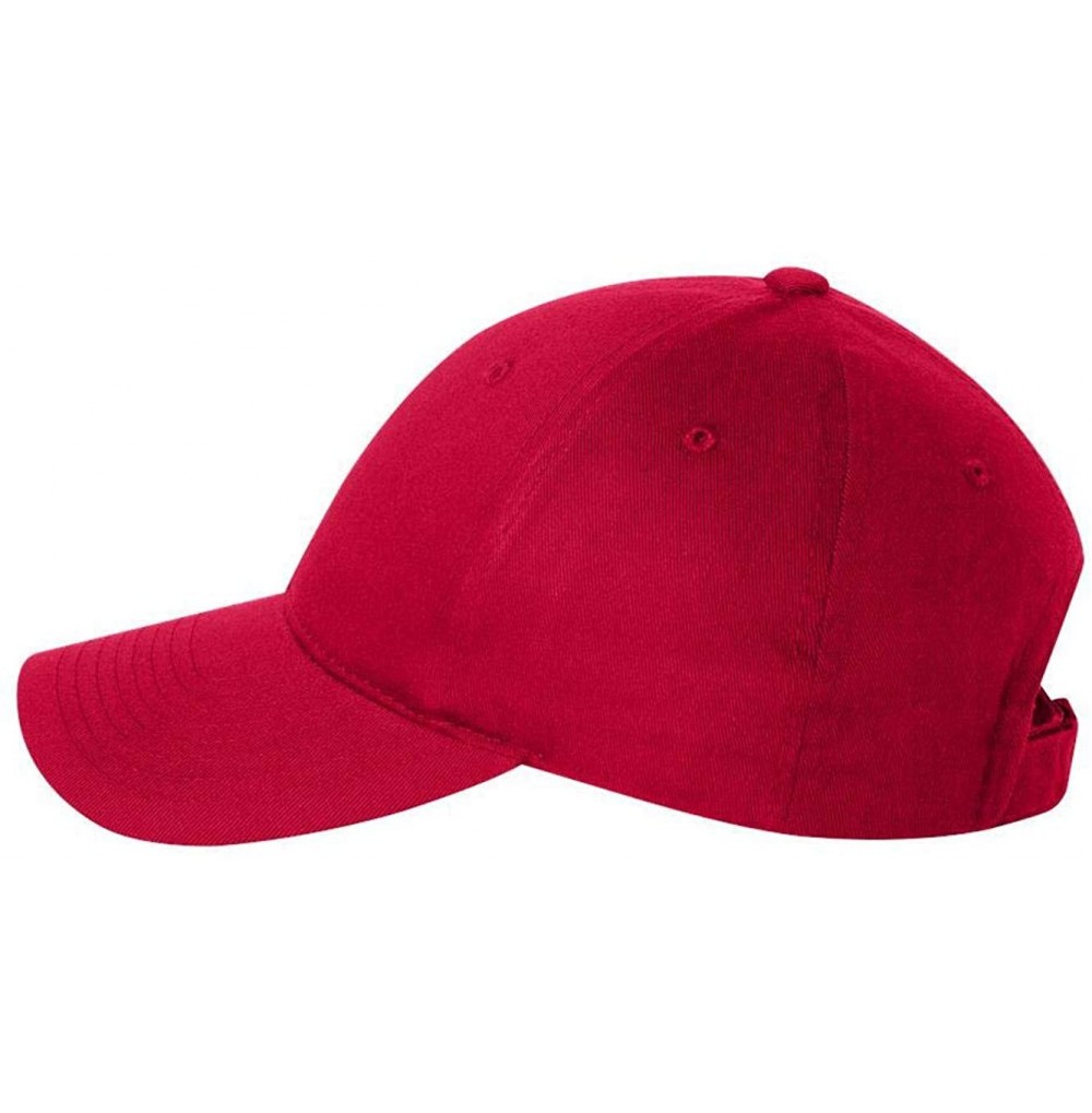 Baseball Caps VC900 - Poly/Cotton Twill Cap - Red - CV118D1BIOH