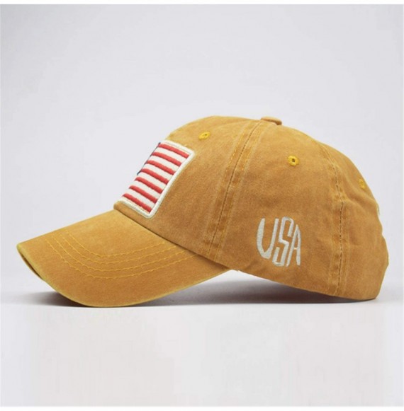 Baseball Caps Unisex Retro American Flag Old Letter Baseball Cap-Embroidered Logo American Cap for Men Women Sports Outdoor -...