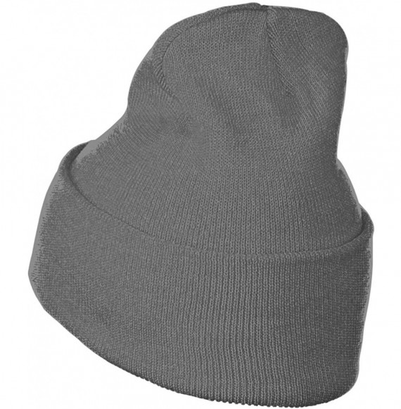 Skullies & Beanies Fashion Knit Cap for Mens and Womens- 100% Acrylic Acid Straight Outta Brooklyn Ski Cap - Deep Heather - C...