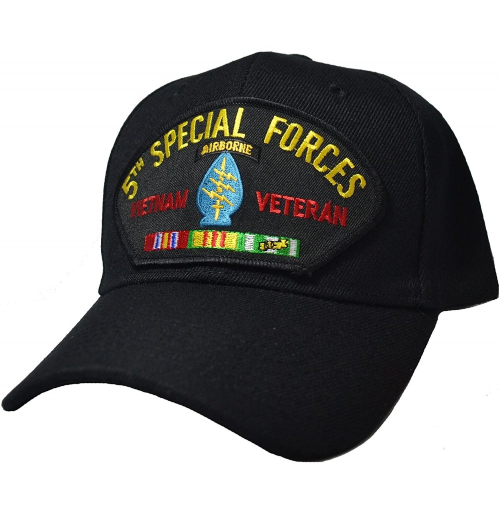 Baseball Caps 5th Special Forces Vietnam Veteran Cap Black - CA12DI6C859