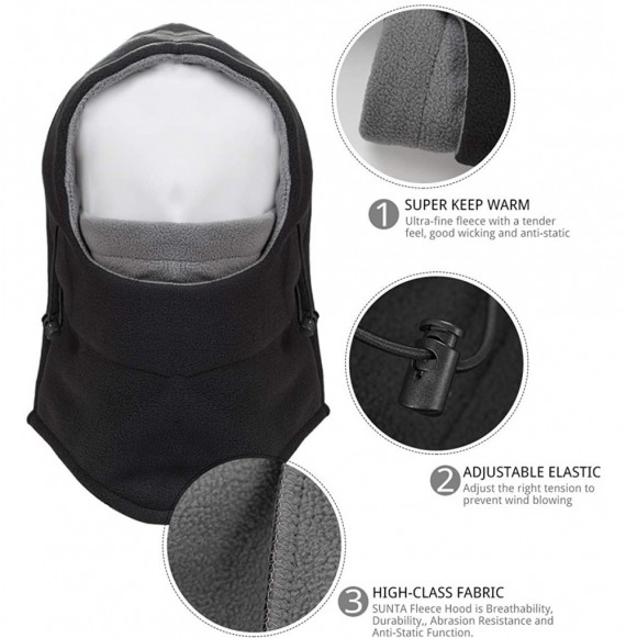 Balaclavas Windproof Balaclava Hood Mask- Winter Full Face Mask for Women Men - Rosy - CF18A76M5ZQ