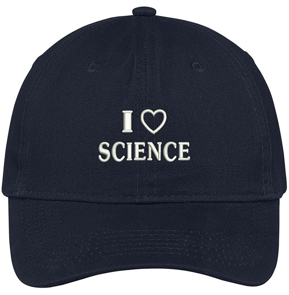 Baseball Caps Love Science Embroidered Soft Cotton Low Profile Dad Hat Baseball Cap - Navy - C9183KX3X5K