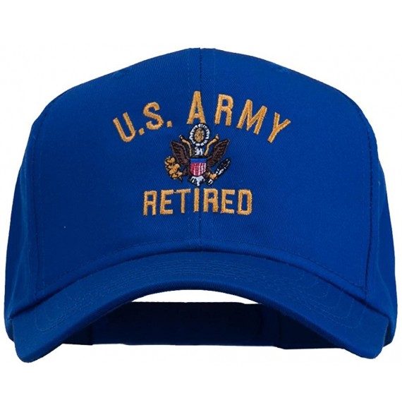 Baseball Caps US Army Retired Military Embroidered Cap - Royal - CF11TX70EYP