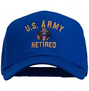 Baseball Caps US Army Retired Military Embroidered Cap - Royal - CF11TX70EYP