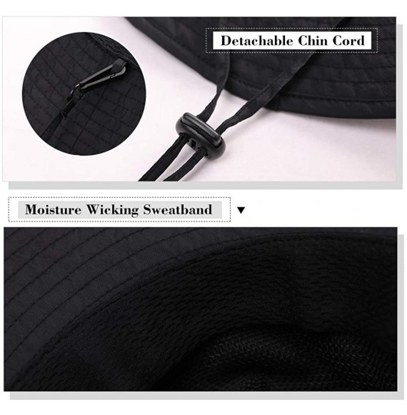 Sun Hats FANCET Fishing Sun Hat Wide Brim for Men Women Nylon Foldable Packable - 00702_khaki Beige - CQ18RR5OGH3