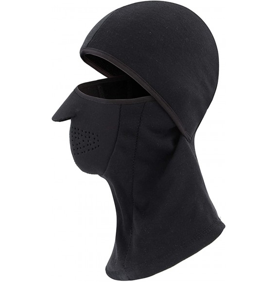 Balaclavas Balaclava Mask Winter Windproof Fleece Thermal Full Face Ski and Neck Warmer for Motorcycle Cycling - Black - CH18...