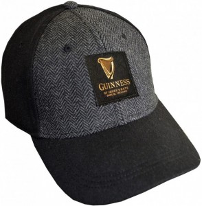 Baseball Caps Black Guinness Embossed Tweed Baseball Cap - C112O5T7HO6