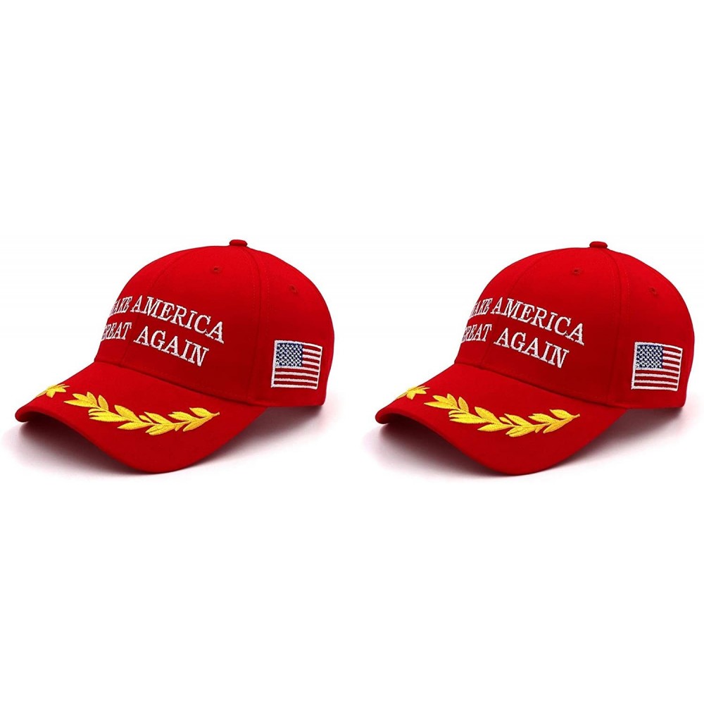 Baseball Caps Make America Great Again Hat [Red]- USA MAGA Cap Adjustable Baseball Hat - C218HAWMCN2