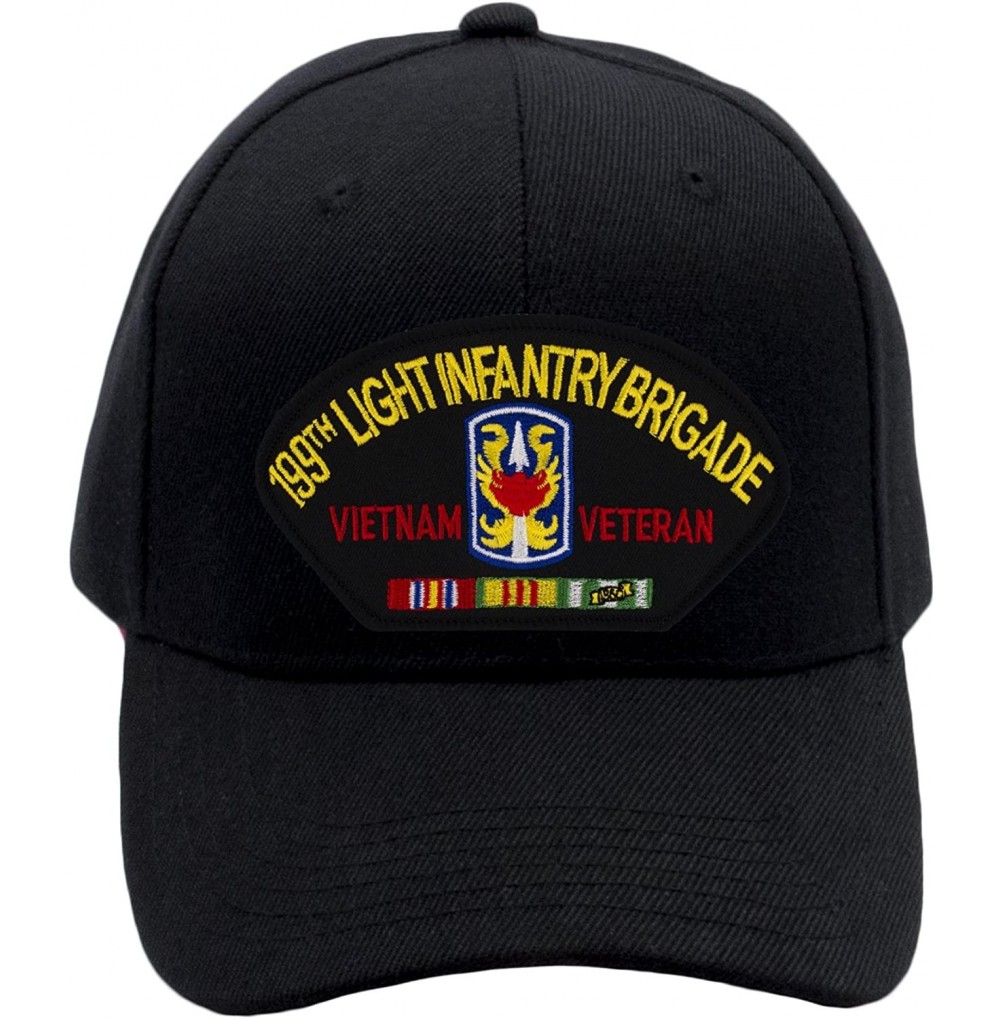 Baseball Caps 199th Light Infantry Brigade - Vietnam Hat/Ballcap Adjustable One Size Fits Most - Black - CG188CGM5W8