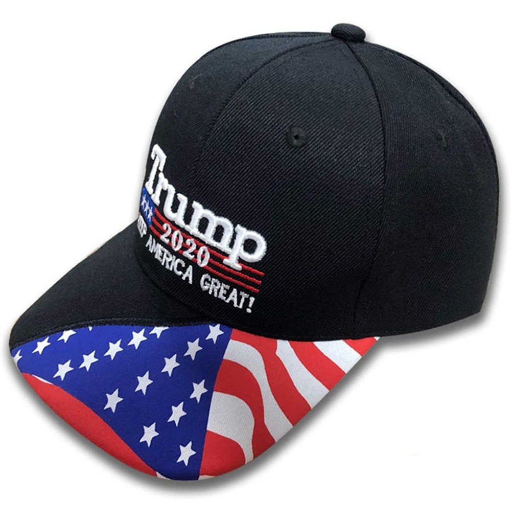 Baseball Caps Detachable Embroidered Adjustable - Trump 2020 - C818R9XTN42