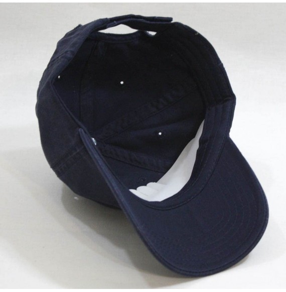 Baseball Caps Classic Washed Cotton Twill Low Profile Adjustable Baseball Cap - Navy - CE12DYZOPXR