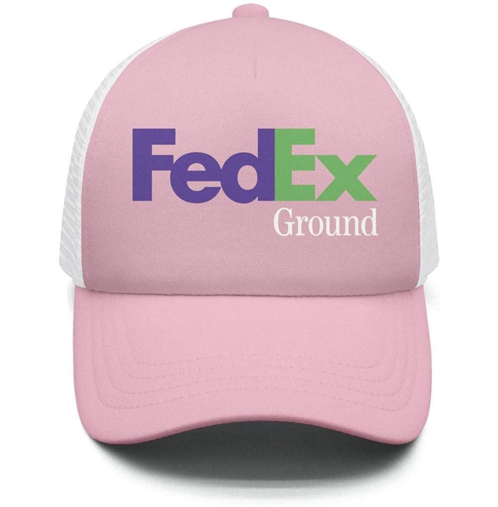 Baseball Caps Mens Casual FedEx-Ground-Express-Violet-Green-Logo-Symbol-Adjustable Fitted Hat - Light-pink-7 - CV18QYAHLWQ