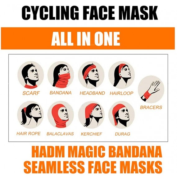 Balaclavas Unisex Bandana Face Mask Seamless Colorful Neck Gaiter Rave Face Cover Balaclava for Sun Dust Protection - CJ197XE...