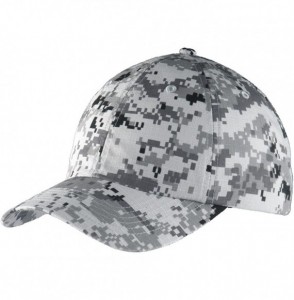 Baseball Caps C925 Digital Ripstop Camouflage Cap - Grey Camo - CC17YXDCQOM