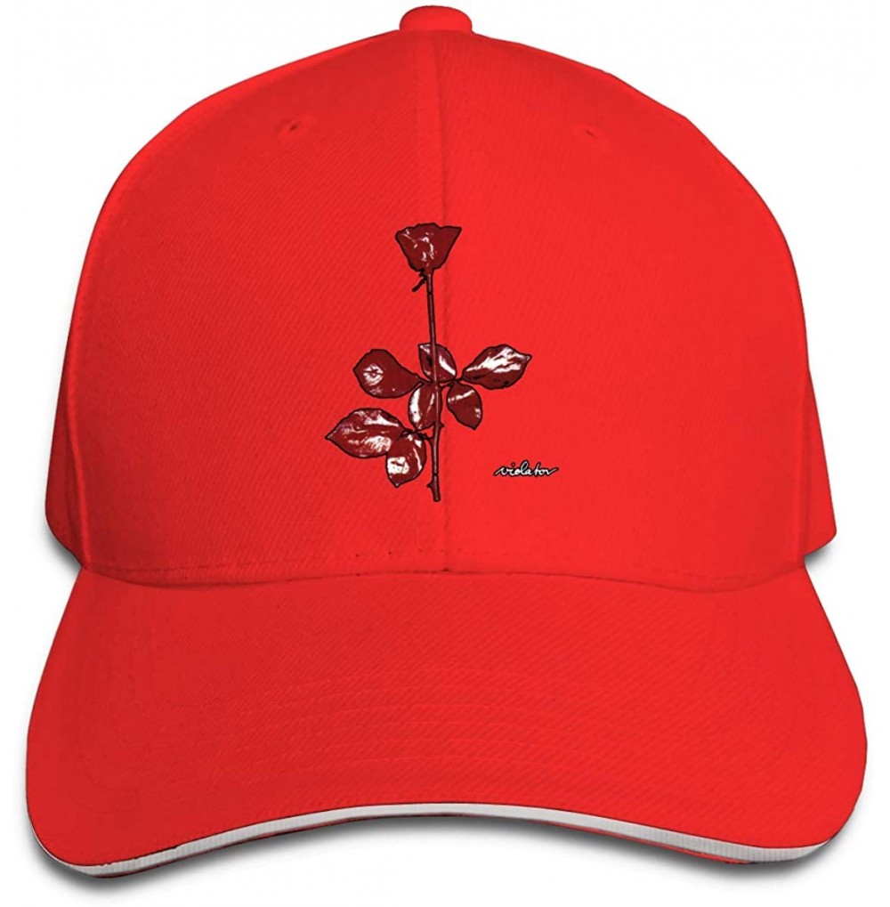 Baseball Caps Unisex Depeche Mode Violator Adjustable Stylish Sandwich Dad Golf Hat Hip Hop Baseball Cap - Red - CG18UCXIE73