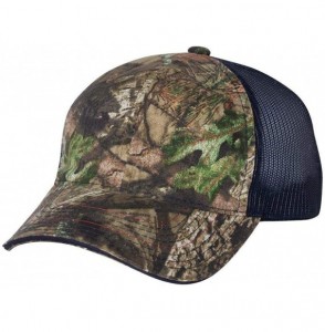 Baseball Caps Washed Brushed Mesh Cap - Mossy Oak Country/ Navy - CD18HD3GINK