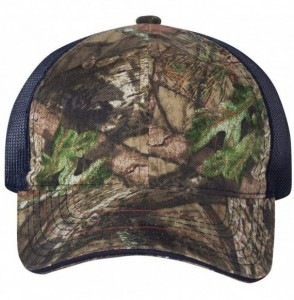 Baseball Caps Washed Brushed Mesh Cap - Mossy Oak Country/ Navy - CD18HD3GINK