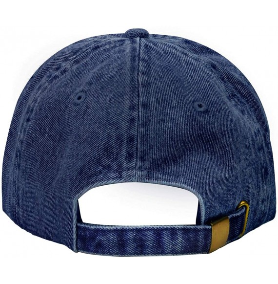 Baseball Caps Classic Baseball Cap Dad Hat 100% Cotton Soft Adjustable Size - Denim (Dark Blue) - CY18ZDSGMDE
