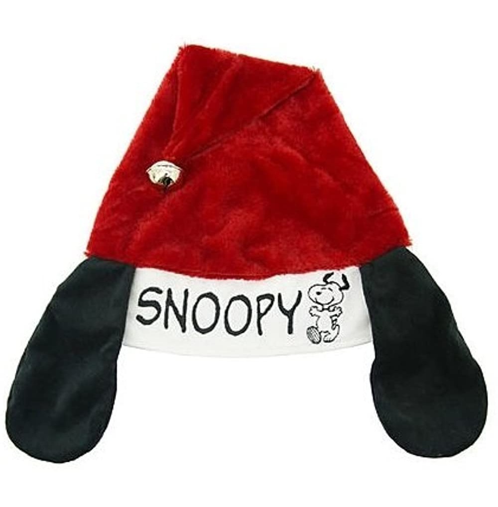 Baseball Caps Snoopy Ears Christmas Jingle Santa Hat - Adjustable - CJ1286MCSF5