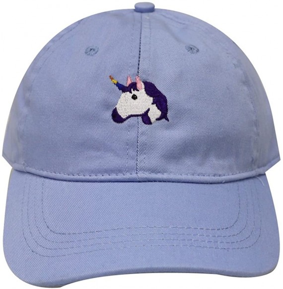 Baseball Caps Unicorn Cotton Baseball Dad Caps - Sky - CQ12O7SQFV0