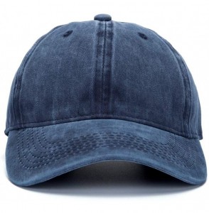 Baseball Caps Custom Embroidered Baseball Hat Personalized Adjustable Cowboy Cap Add Your Text - Retro Navy - CN18HTOZLWA