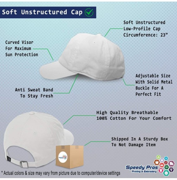 Baseball Caps Soft Baseball Cap Dog Dachshund Lifeline B Embroidery Dad Hats for Men & Women - White - CZ18TK0O6SM
