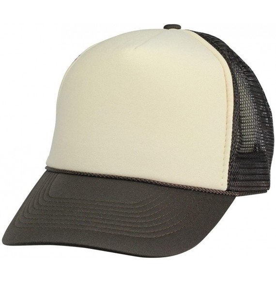 Baseball Caps 2 Packs Baseball Caps Blank Trucker Hats Summer Mesh Cap Flat Bill or Chambray Hats (2 for Price of 1) - C017YT...