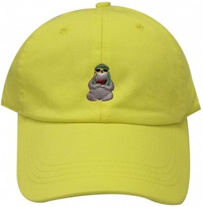 Baseball Caps Sloth Cotton Baseball Dad Caps - Lemon - CX1846KAILQ