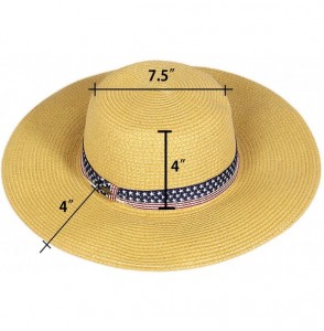Sun Hats Beach Hats for Women - Wide Brim Summer Sun hat - Floppy Paper Straw UPF Sun Protection - Travel Outdoor Hiking - CS...