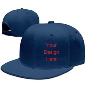 Sun Hats Custom Caps Custom Hats Flexfit Hats Baseball Team Caps Flat Bill Snapback Baseball Cap - Blue - CY180M5WT69