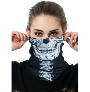 Balaclavas Unisex Multifunctional Seamless Bandana Face Mask Neck Gaiter Headwear Tube Mask Scarf - Skull-6 - CE1904CUGT7