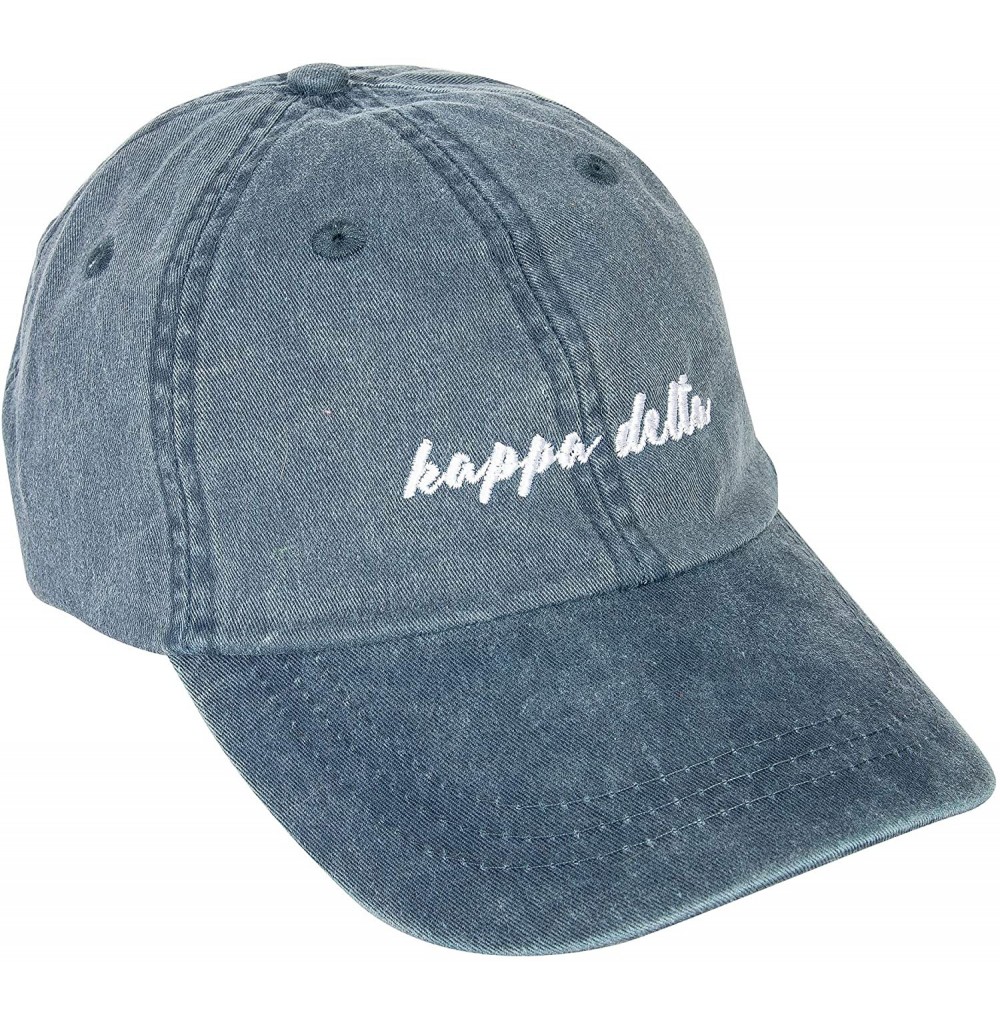 Baseball Caps Sorority Baseball Hat Cap Cursive Name Font KD - Midnight Blue - C618SDX5LCE
