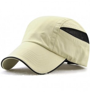 Sun Hats Sport Cap Quick Dry Outdoor Running Hat Unisex UV Protection - Apricot - CK18DRXL7Q9