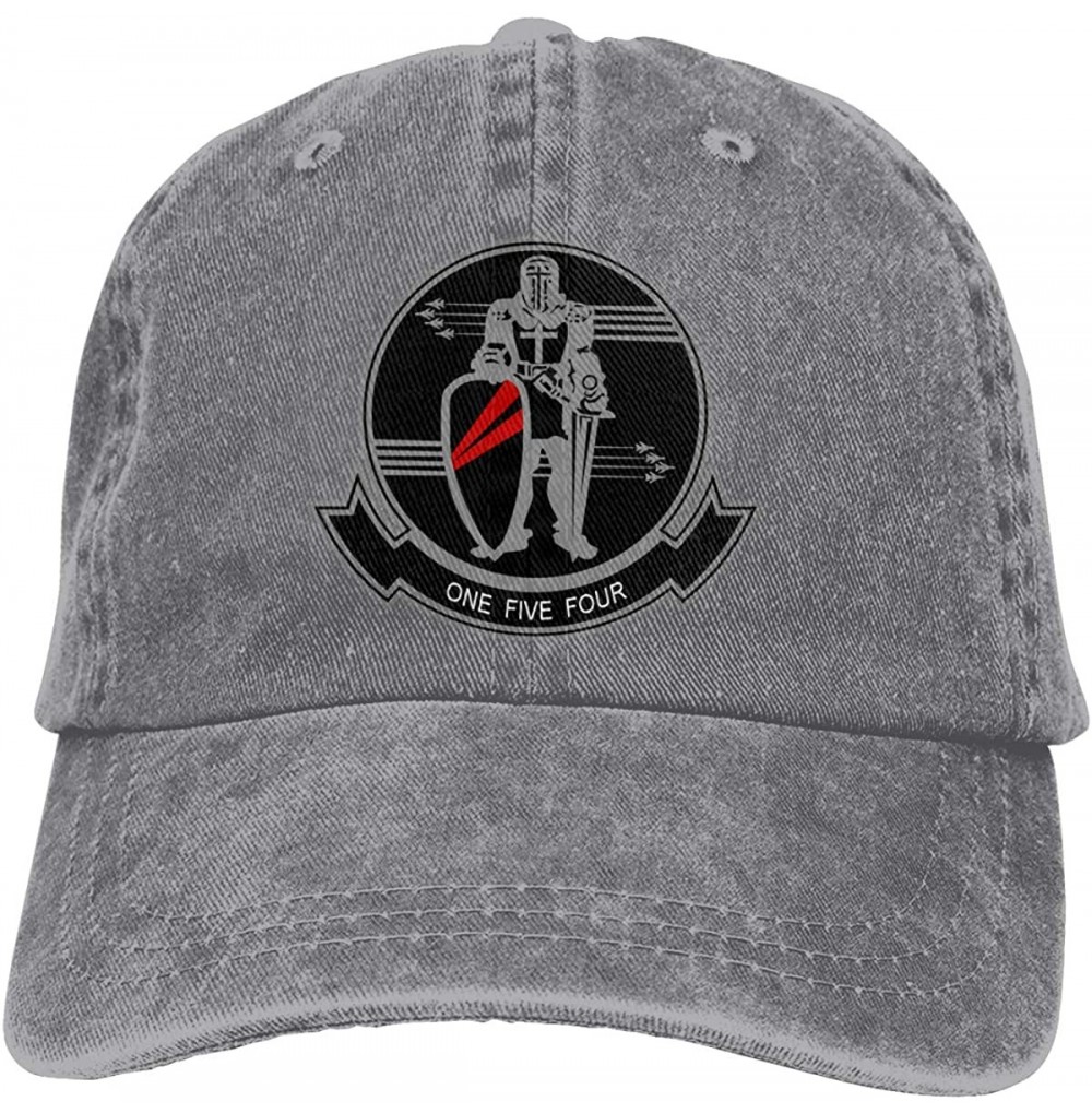 Baseball Caps US_Navy Strike Fighter Squadron 154 Insignia Adjustable Baseball Caps Denim Hats Cowboy Sport Outdoor - Gray - ...