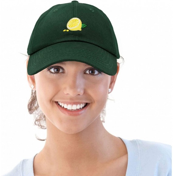 Baseball Caps Lemon Hat Baseball Cap - Dark Green - C918M7XXUXE