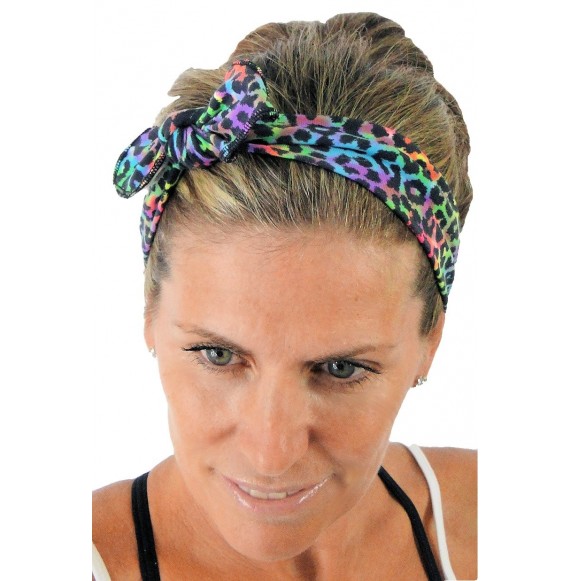 Headbands Removable Bow Training Headband - No Slip - No Sweat- Dalia Purple - Dalia Purple - CX12I8WPLAL