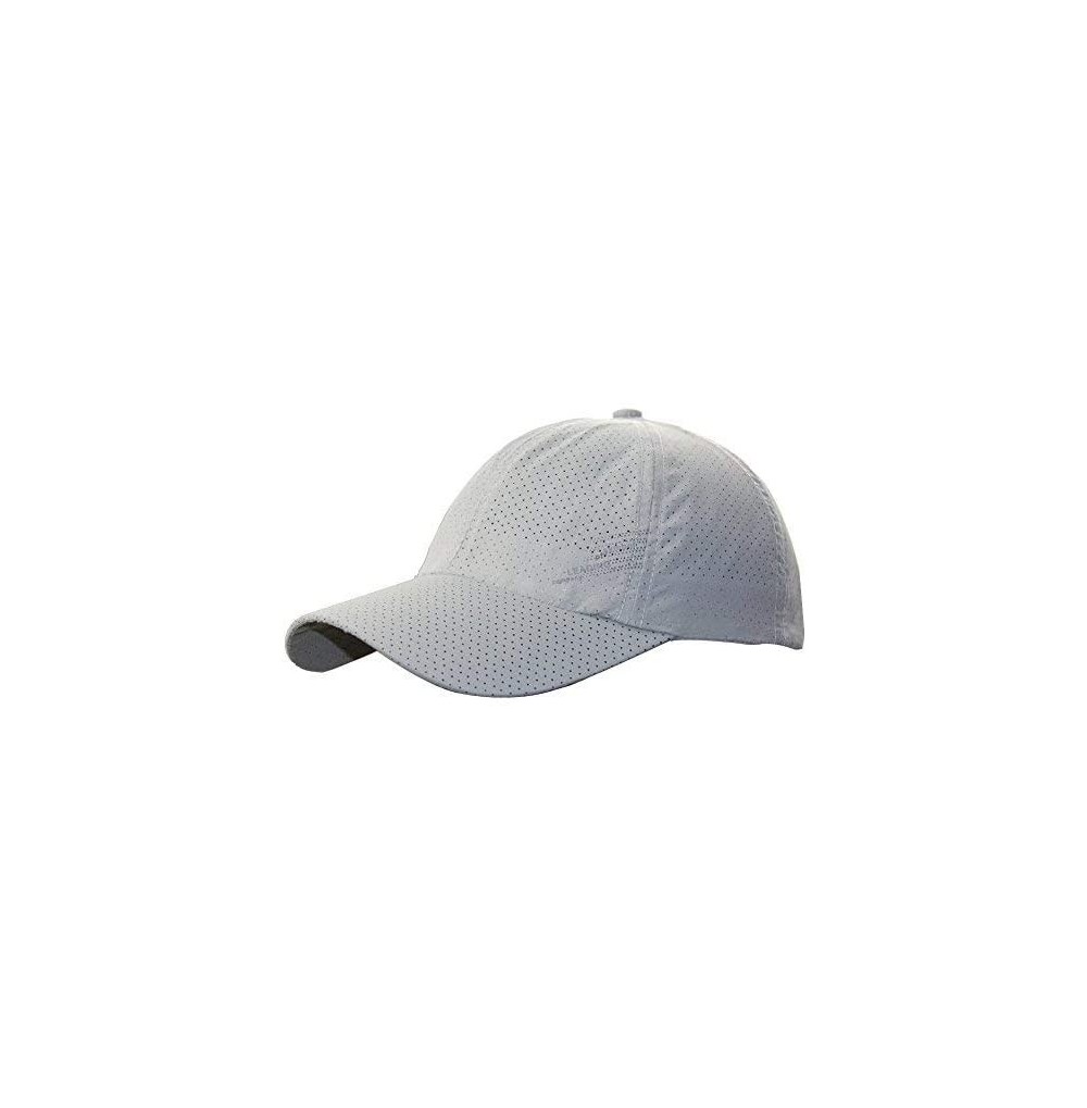Baseball Caps Womens Mens Breathable Running Golf Tennis Travel Baesball Quick-Dry Sun Cap Hat - Light Gray - CL183MX6Q4I