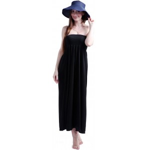 Sun Hats Sun Visors for Women Roll Up Hat Beach Shade Sun Hats Packable Straw Cap - Dark Blue - CD11WWJOSWP