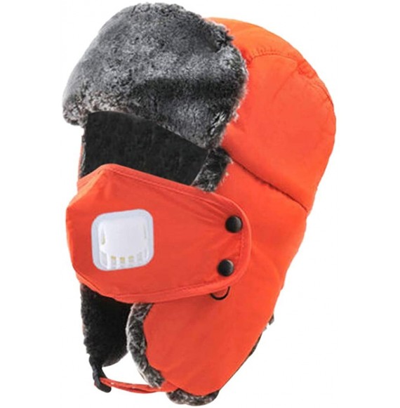 Rain Hats Unisex Winter Trooper Hat Hunting Hat for Men and Women Ushanka Ear Flap Chin Strap and Windproof Mask - CJ18Y7R0ZTY