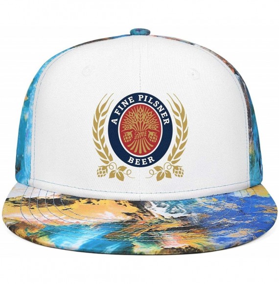 Baseball Caps Unisex Miller-Lite-Beer-Logo- Baseball Hats Designer mesh Caps - Blue-33 - C118RDTZA9K