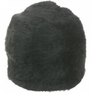 Skullies & Beanies Women's Angora Fur Beanie with Bow - Black - CX11OP7XIRD