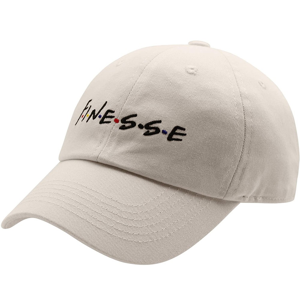 Baseball Caps Dad Hat Finesse Friends Letters Embroidered Baseball Cap Adjustable Strapback Unisex - Finesse-cream - CI18K2T0Q83