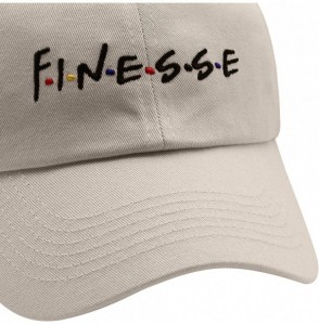 Baseball Caps Dad Hat Finesse Friends Letters Embroidered Baseball Cap Adjustable Strapback Unisex - Finesse-cream - CI18K2T0Q83