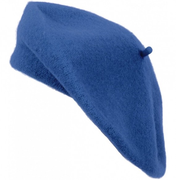 Berets 3 Pieces Pack Ladies Solid Colored French Wool Beret - Navy-3 Pieces - C712O5UI1CL