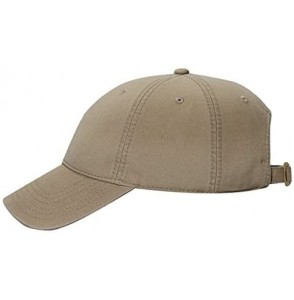 Baseball Caps Cotton Twill Low Profile Caps - Dark Khaki - CB11UZ3YDWP