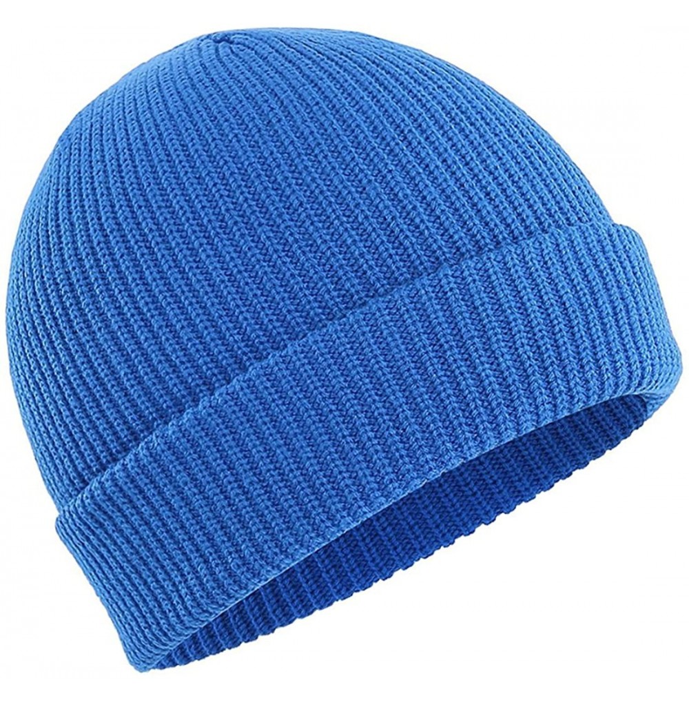 Skullies & Beanies Man's or Woman's Winter Warm Knitting Hats Unisex Beanie Cap Daily Beanie Hat - Blue - C81884RNMK0